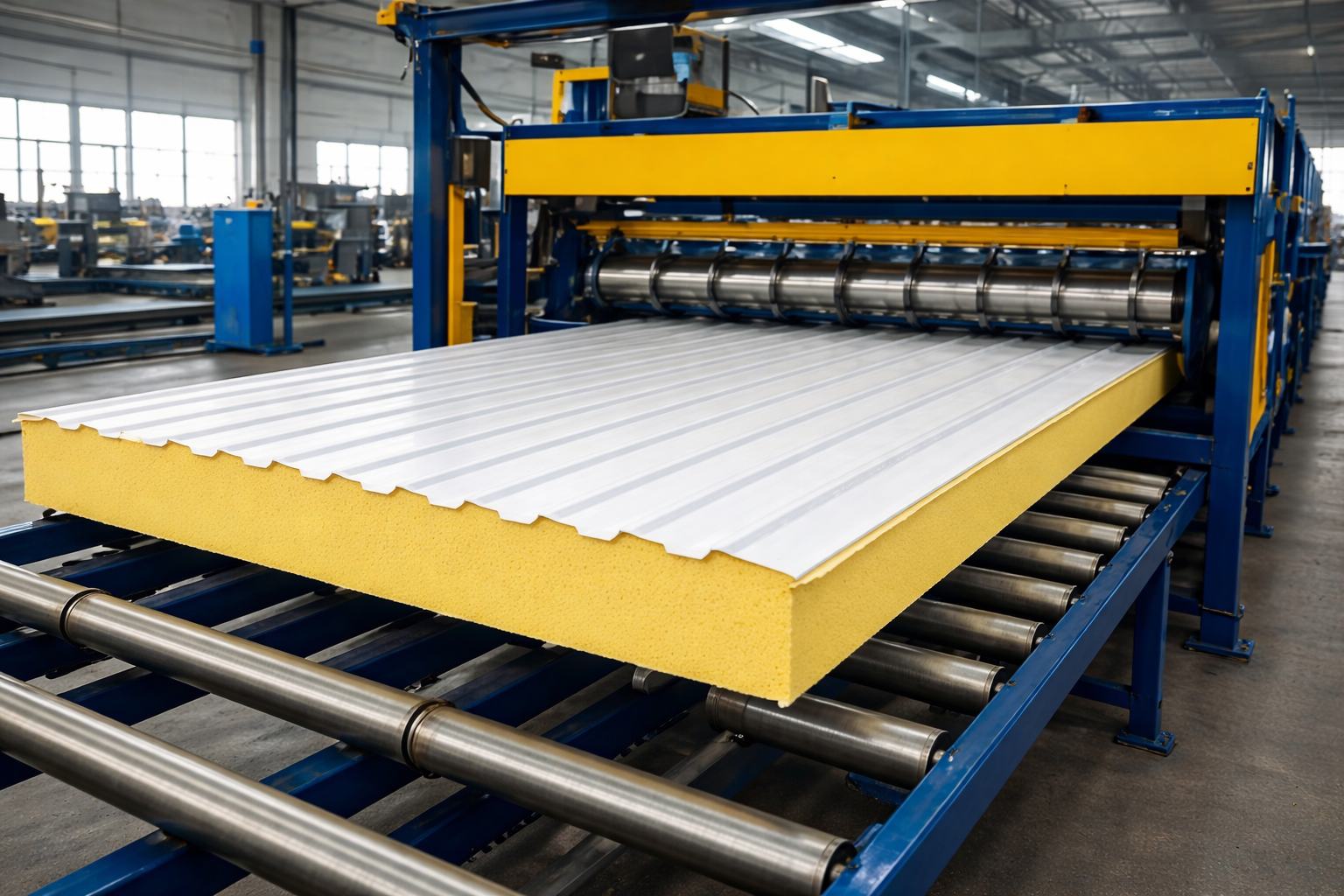 Производство сэндвич-панелей из нержавеющей стали